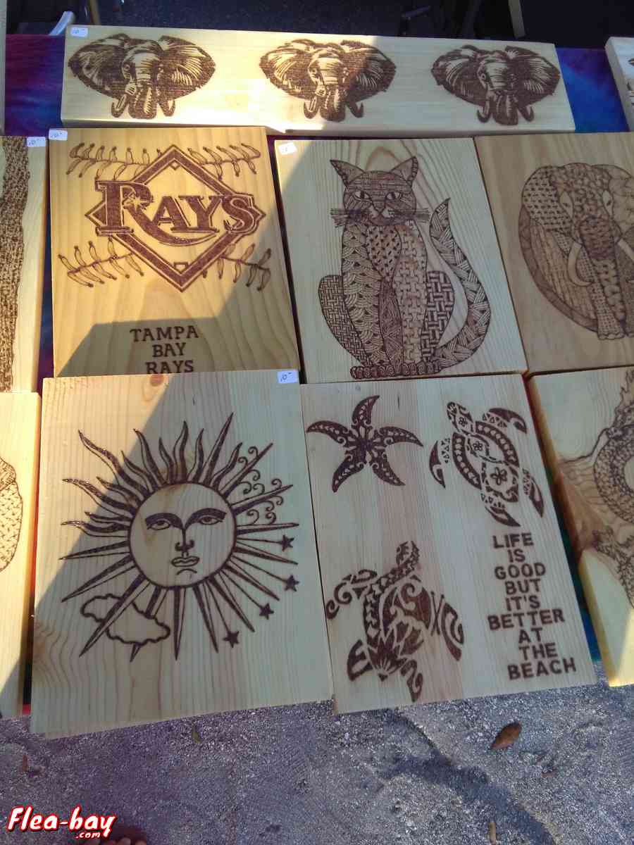Woodburned Art