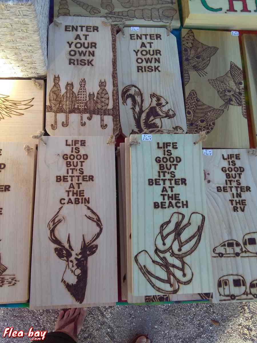 Woodburned Art