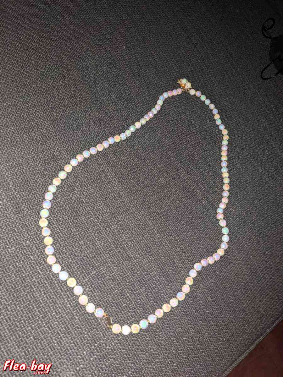 vintage necklace with brass clasp