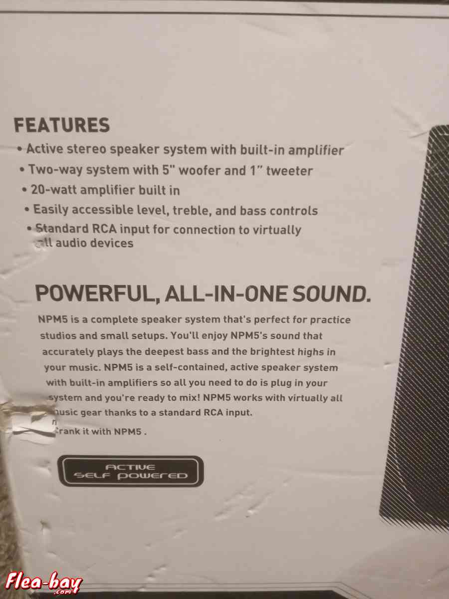 Numark dj mixtrack pro 2/ and Numark NPM5 SPEARKERS