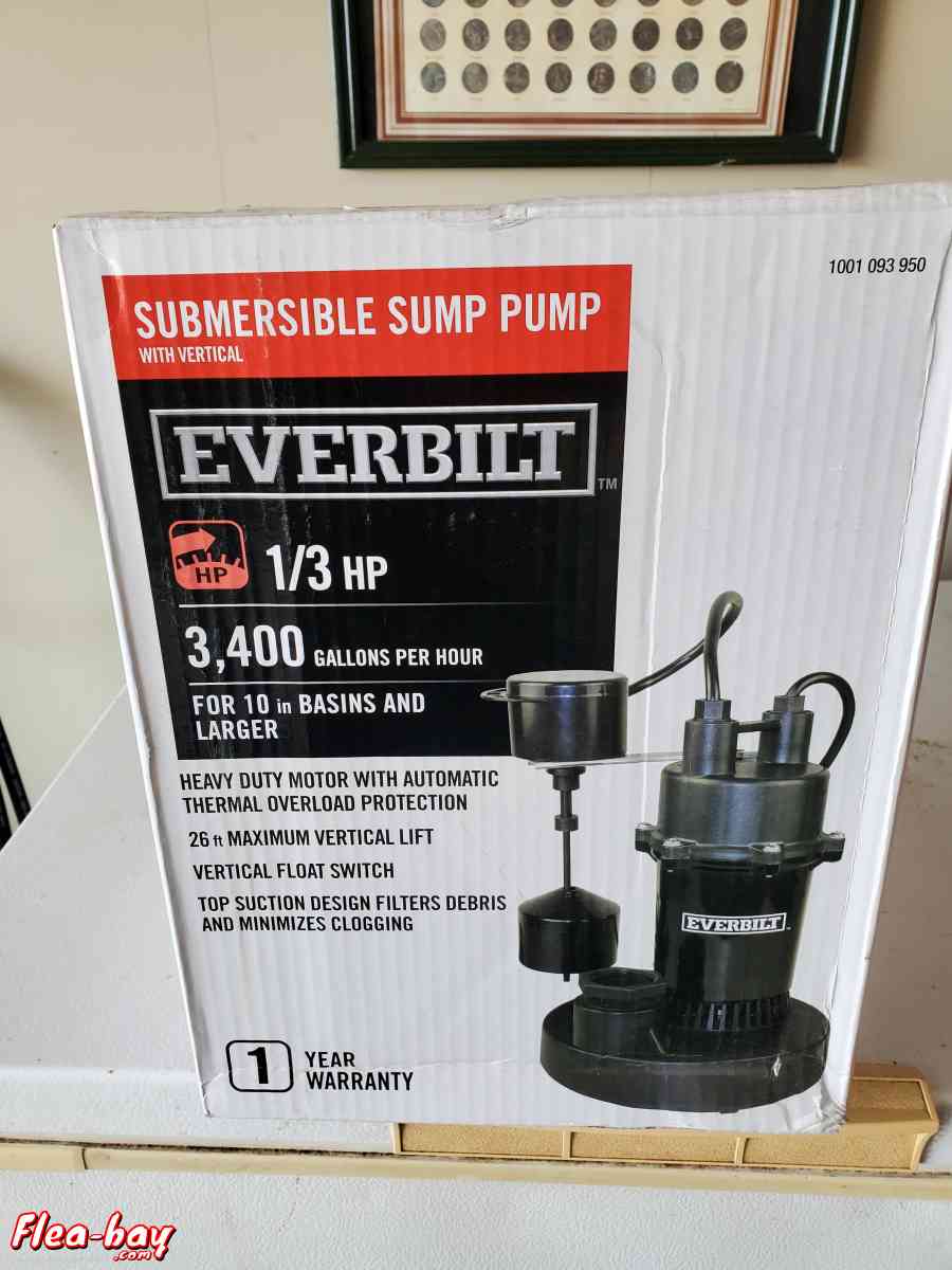 everbilt 1/3 HP sump pump
