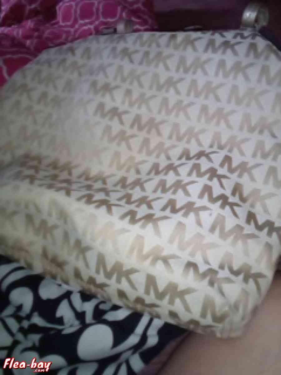 michael kors white satchel bag