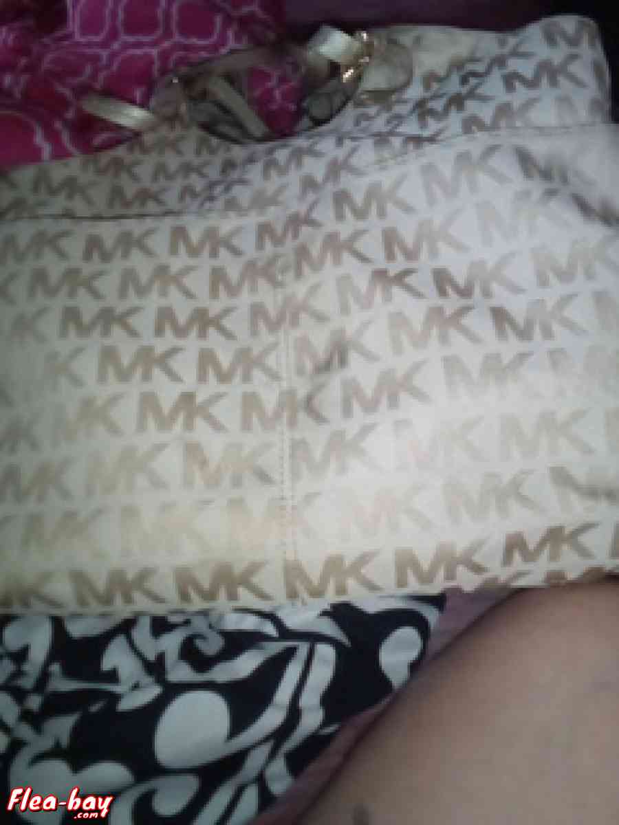 michael kors white satchel bag