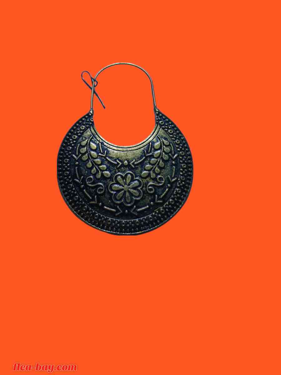 metal flower earrings