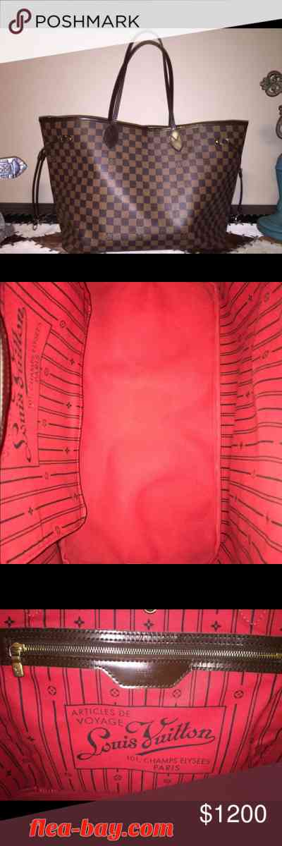 Louie vuitton never full tote bag