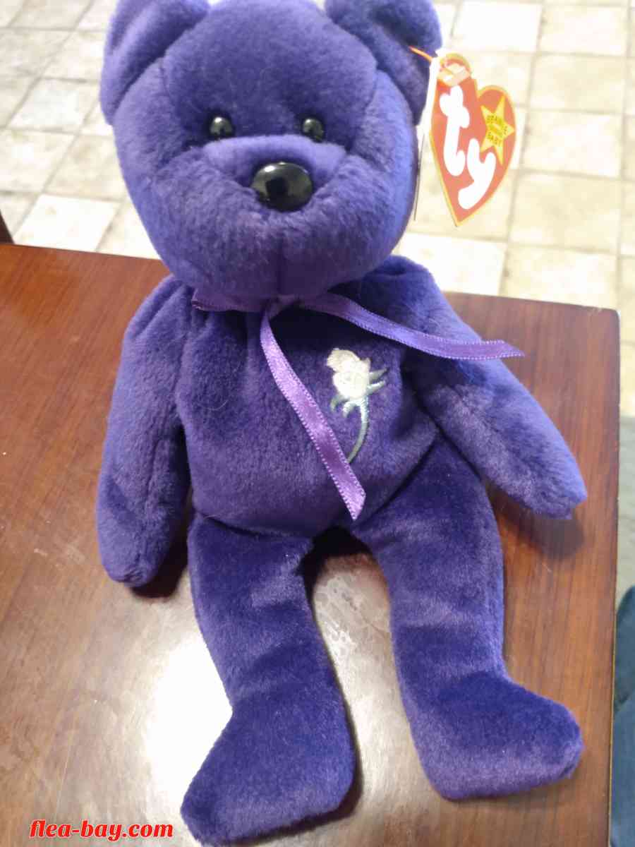 Princess Diana Beanie Baby Bear 1997 Original Made In China