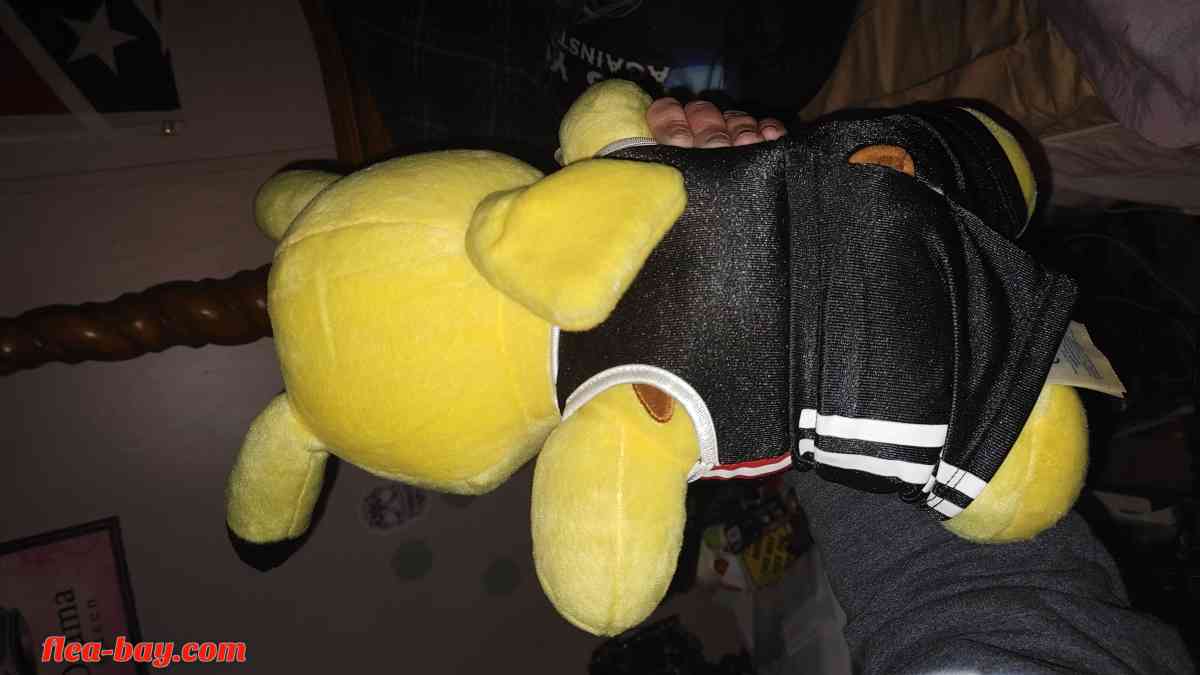 two large Pikachu stuffed dolls with talking voice box in th