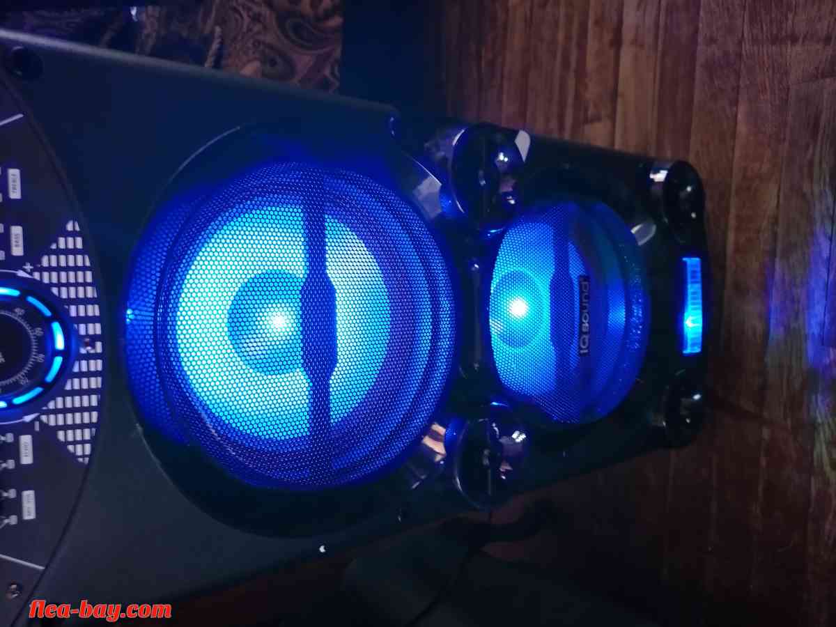 (DOLPHIN KARAOKE BLUETOOTH 2X10" WOOFER TOUCH SCREEN SPEAKER