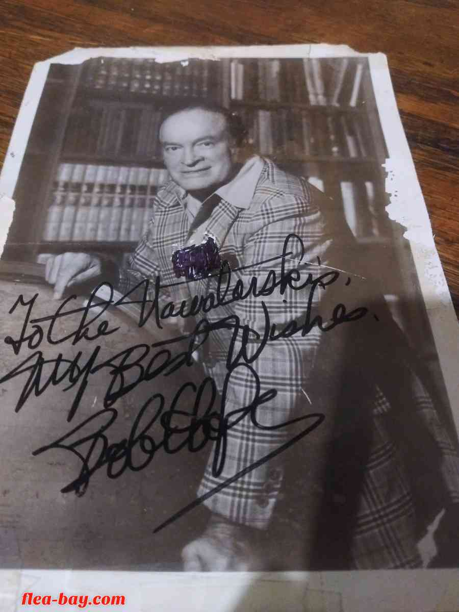 Autograph picture of Bob hope.given to me.i know him persona