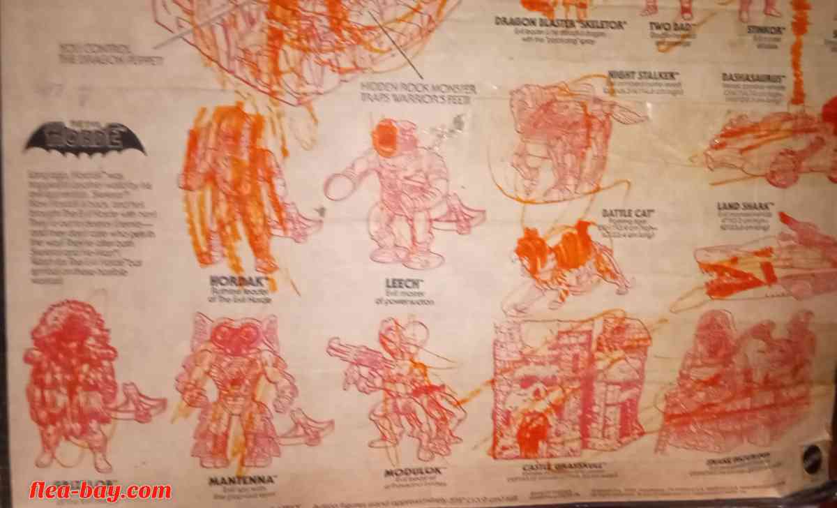 1985 fright zone trap field strongholds of terror lego unope