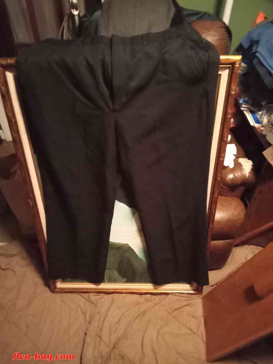 Men's Black Dress Slacks