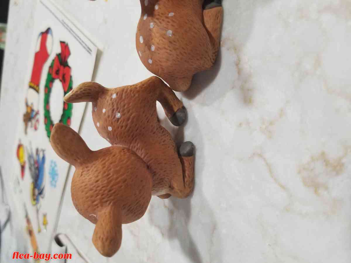 Vintage Homco Baby Deer Figures Home Decor Decoration