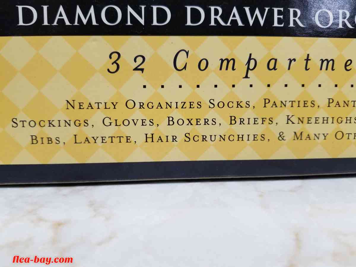 New Diamond Drawer Organizer Storage Bedroom Free Shipping