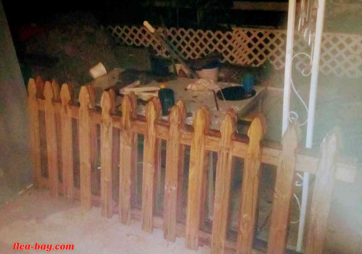 gothic wooden pickets for fence 8 ft. wide by 4 ft high