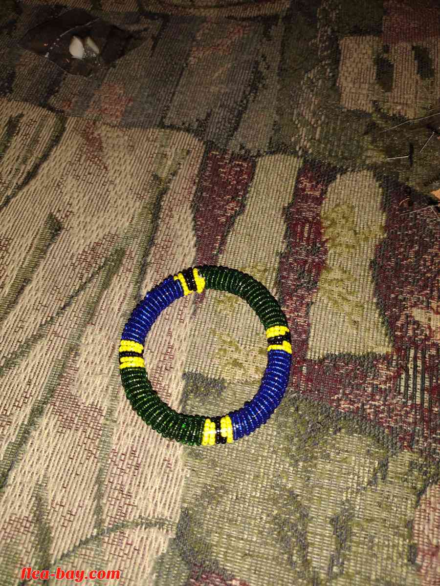 A beaded bracelet handmade