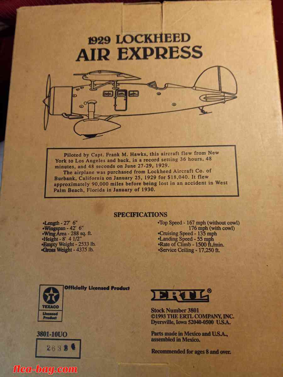 wings of Texaco die cast planes