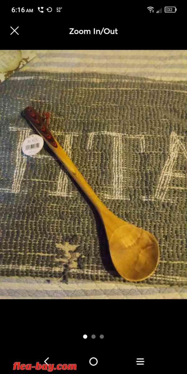 roux wooden soup spoon