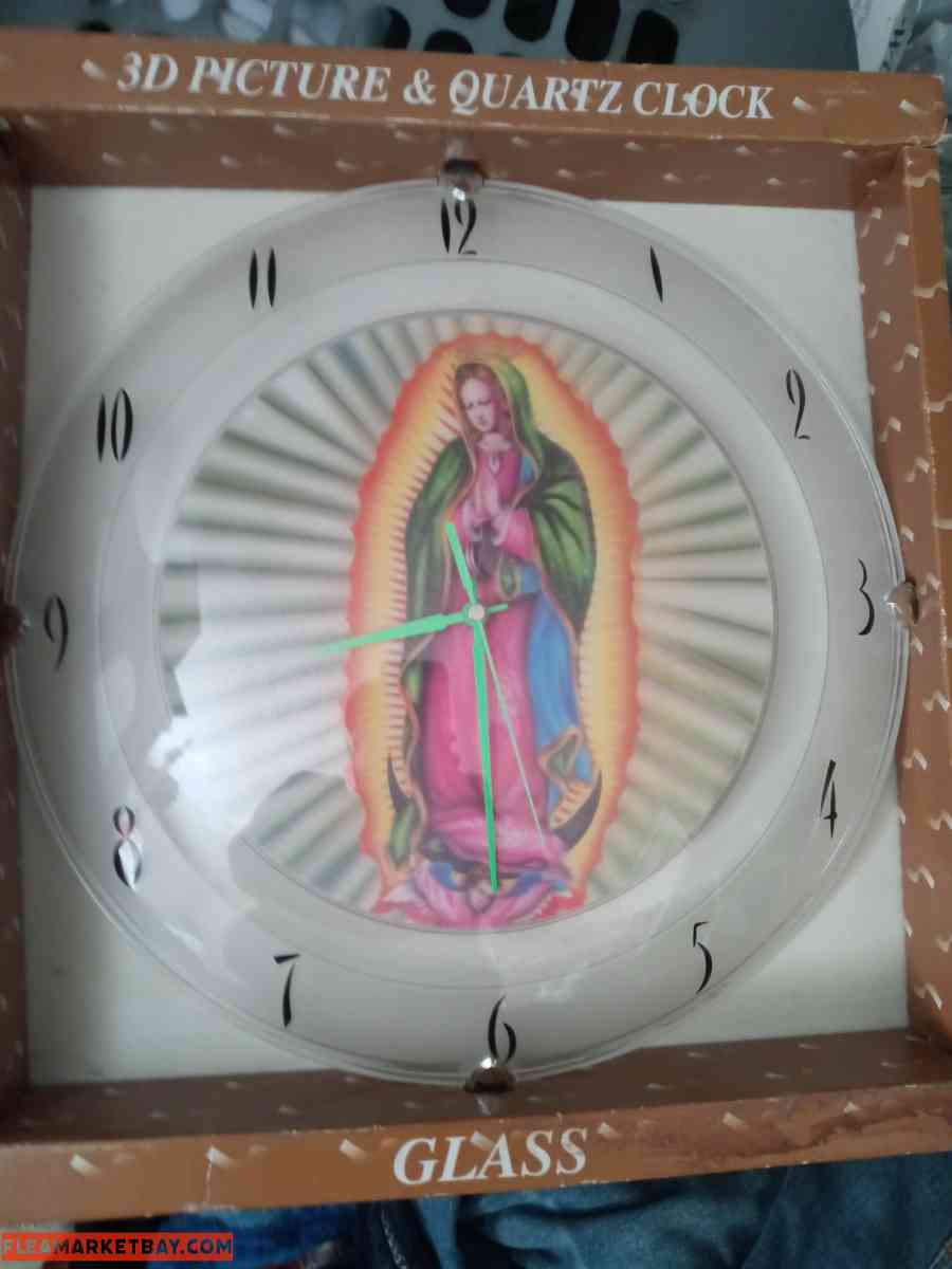 Virgin Mary clock still works