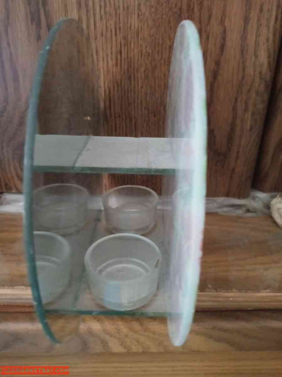 brand new Virgin Mary glass candles