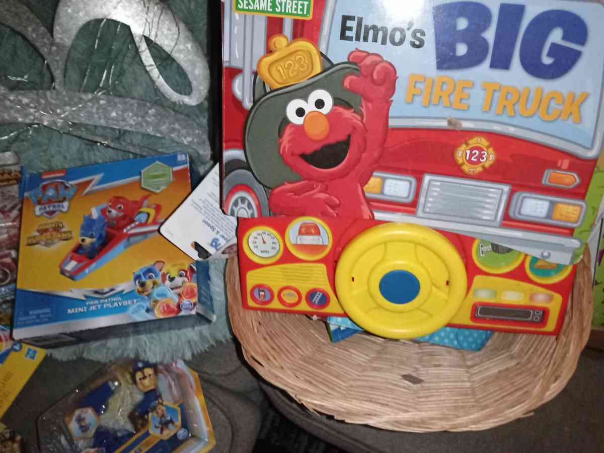 paw patrol and play doe and elmo various toys brand new
