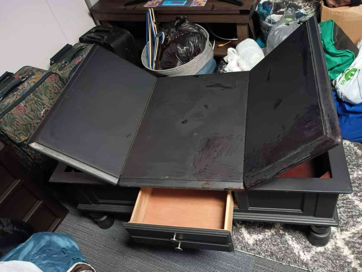 Black coffee table