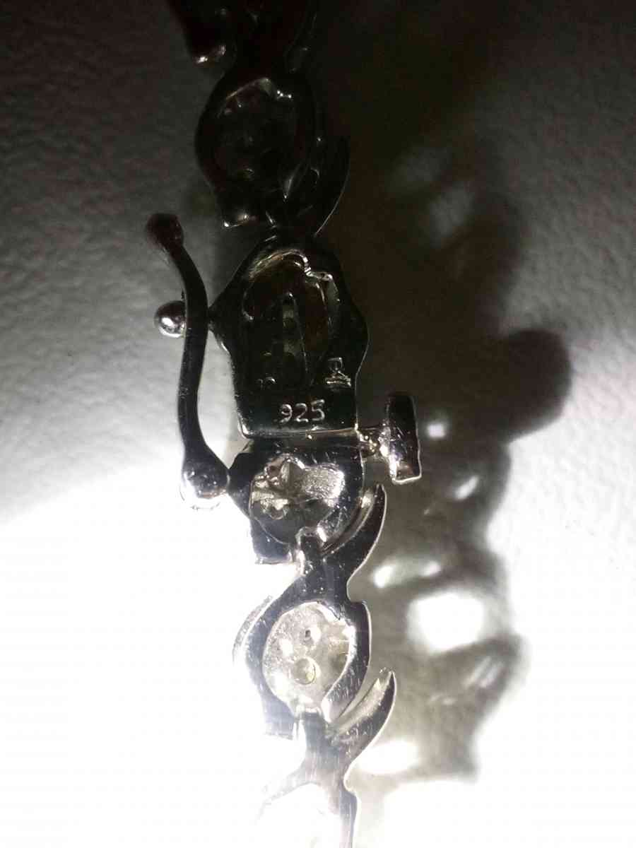 925 Sterling Silver Diamond Bracelet