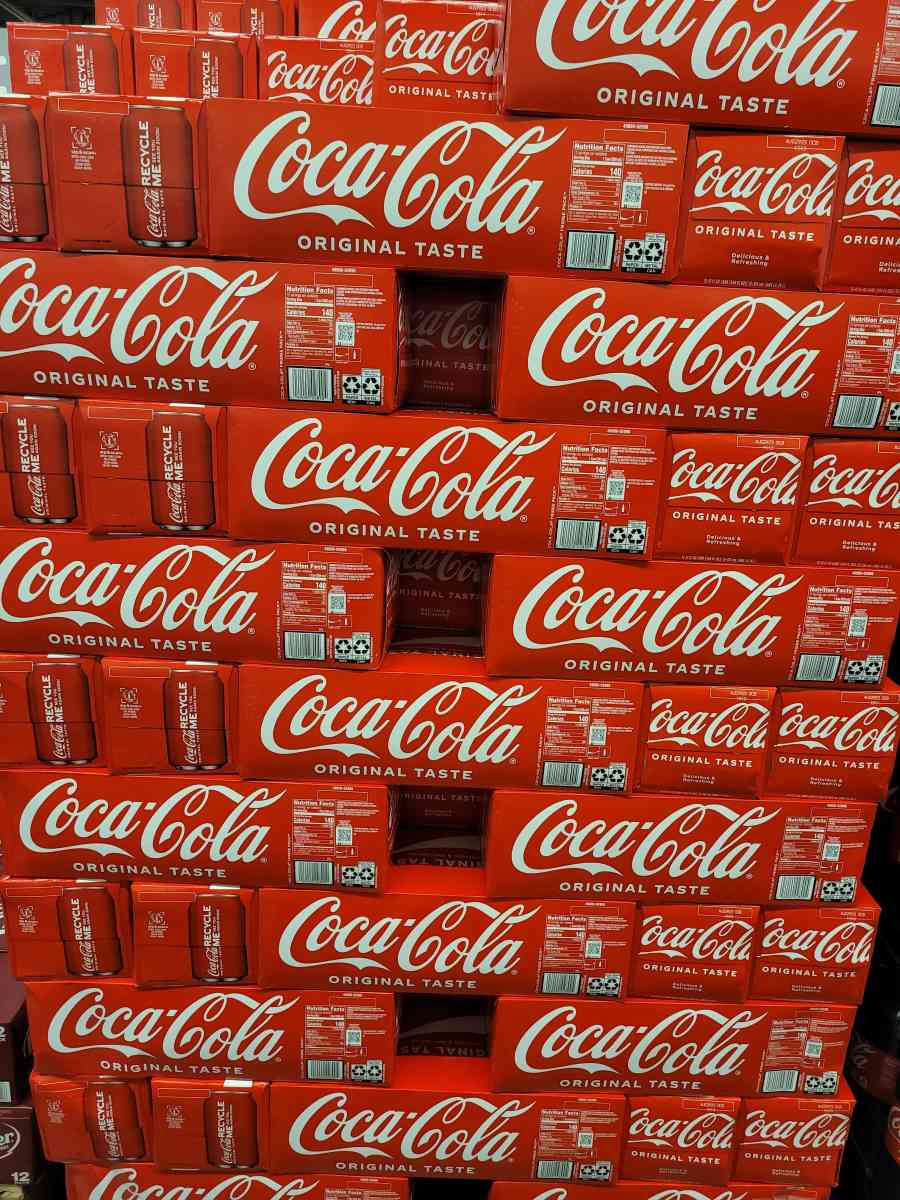 COCACOLA   100 CASES AVAILABLE  $5.50 EACH CASE