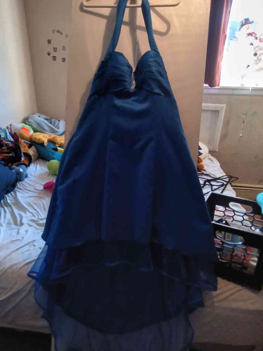 elegant royal blue dress