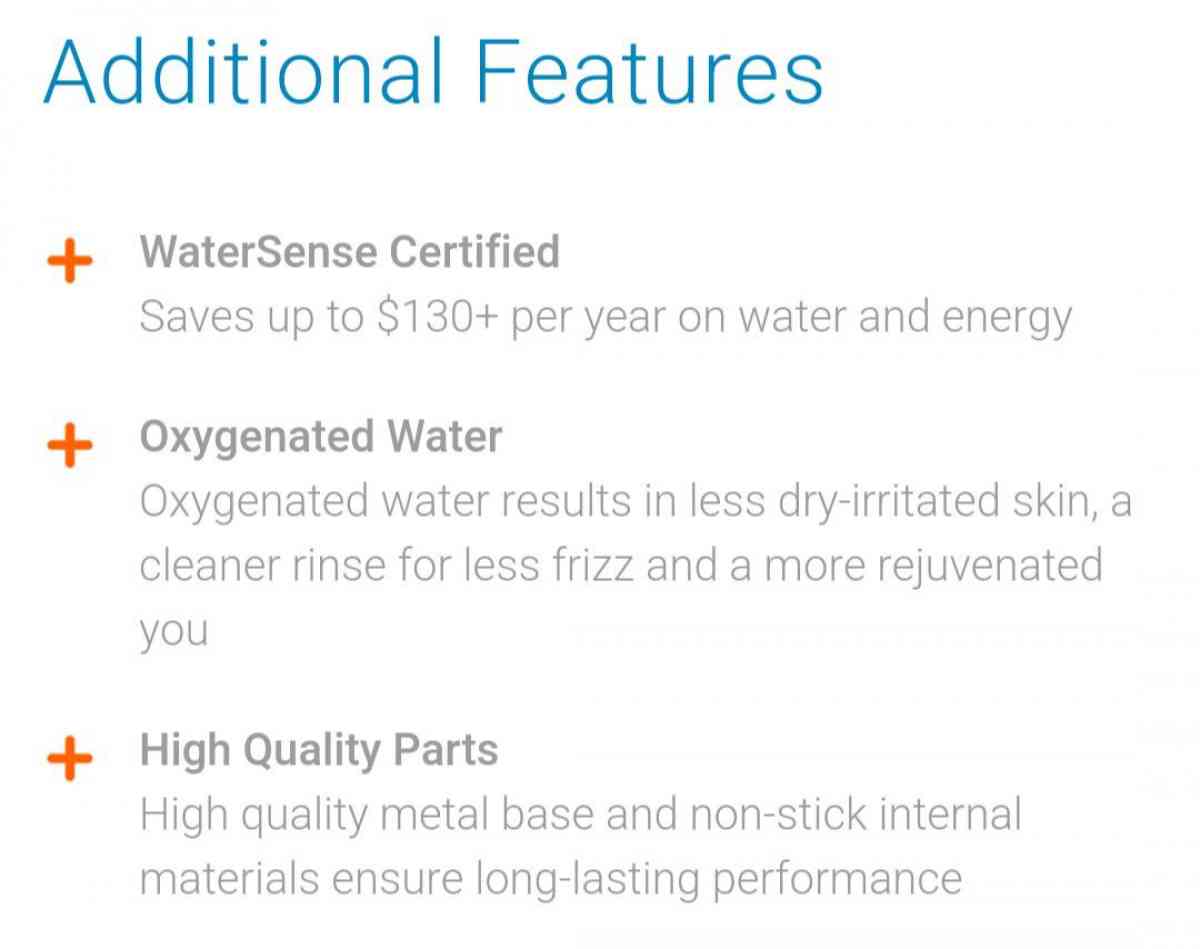 Oxygenies shower head