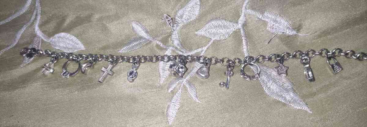 silver charm bracelet