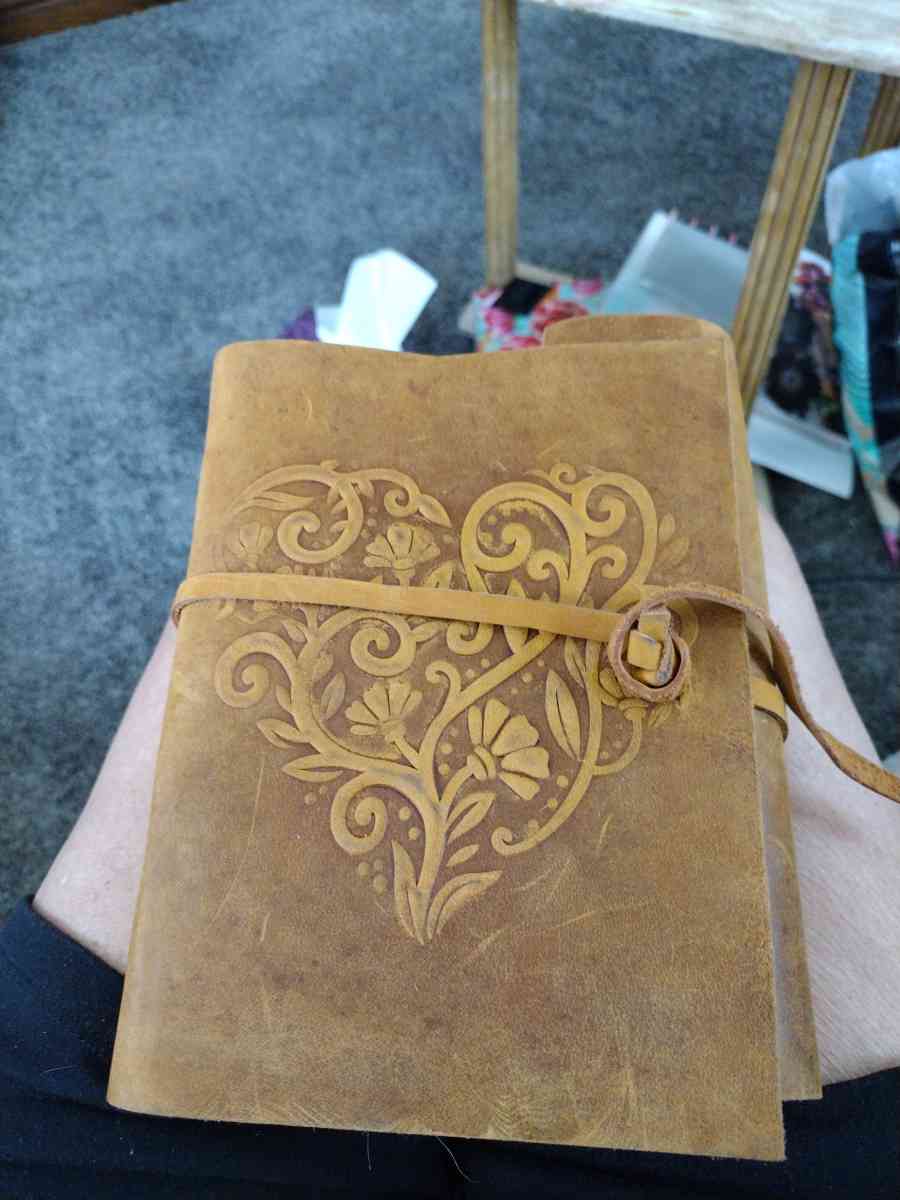 Suede book for writing