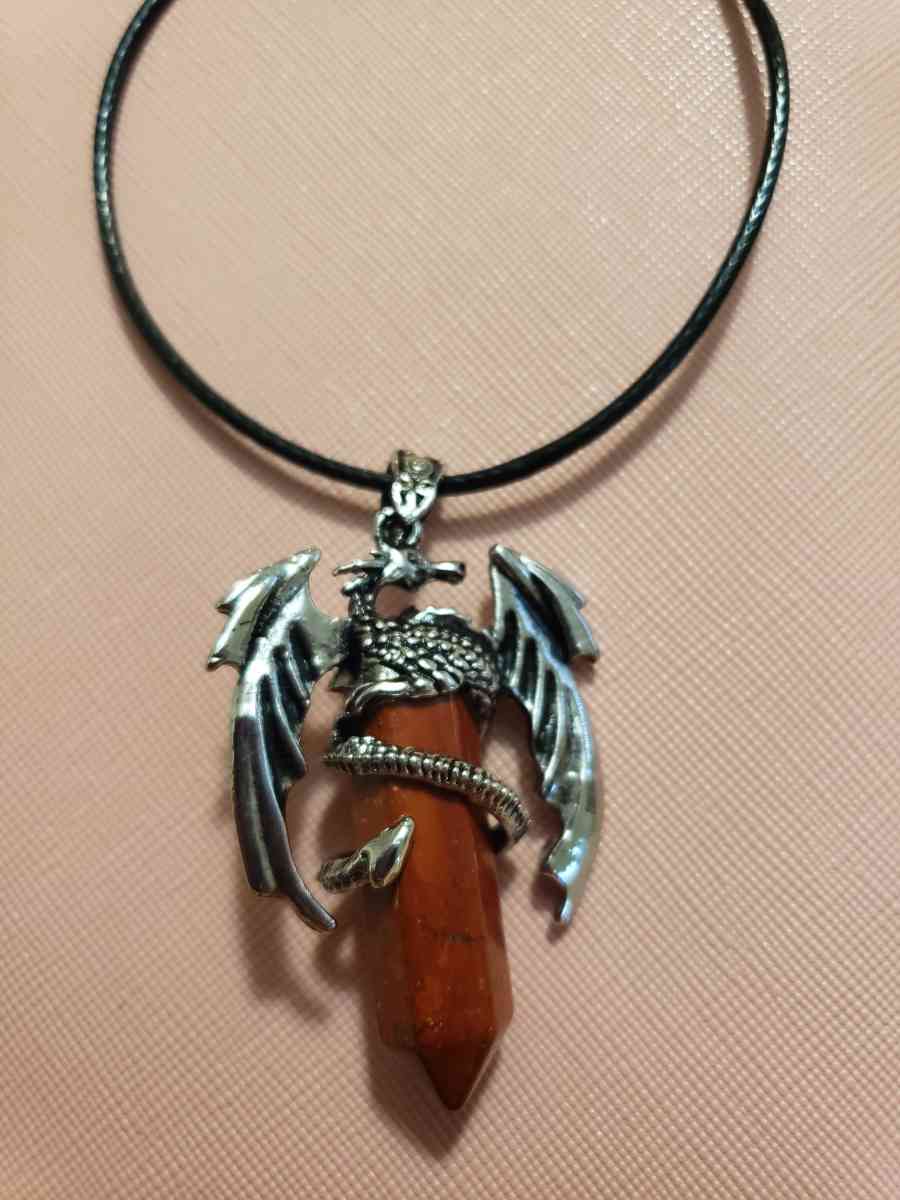 red Jasper pendant necklace