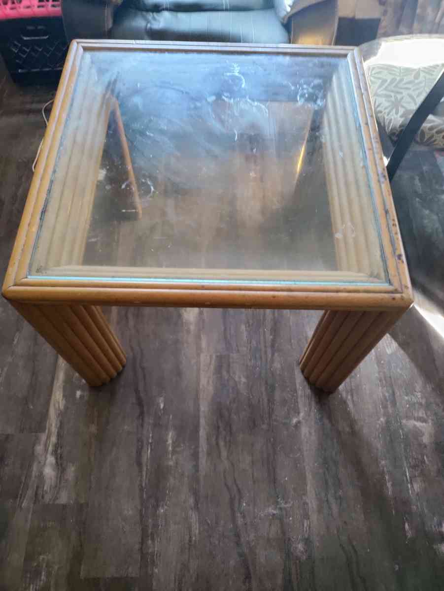 glass table