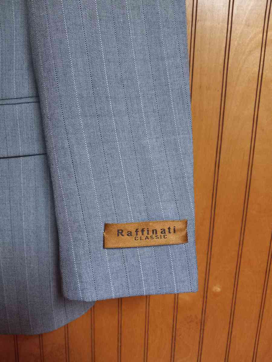 raffinati mens Double Breasted gray suit