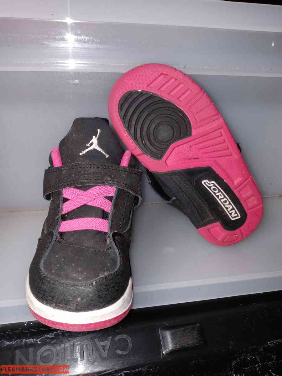 Toddler Size 4C Pink/Black Nike Jordan Shoes