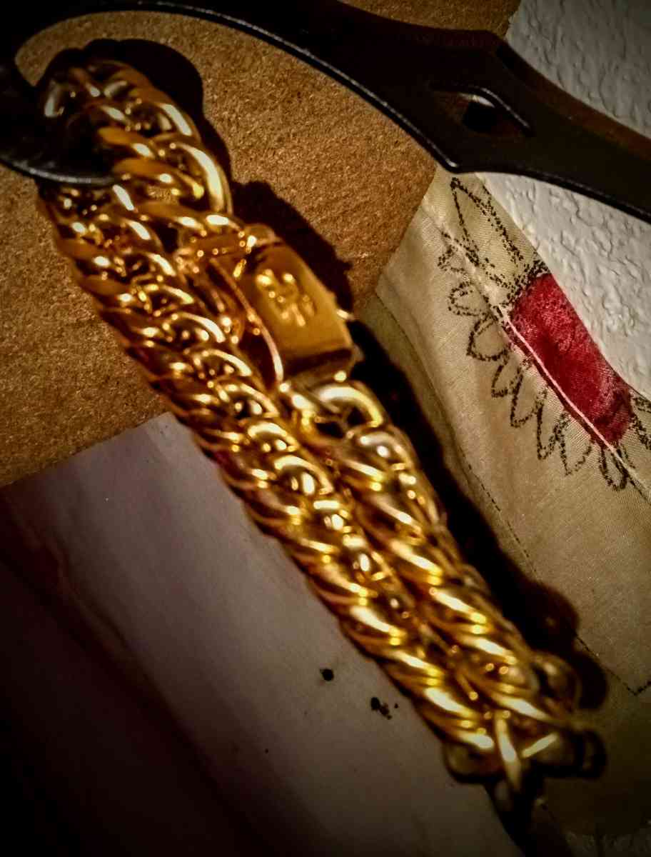 18k GP Chunky Men Bracelet