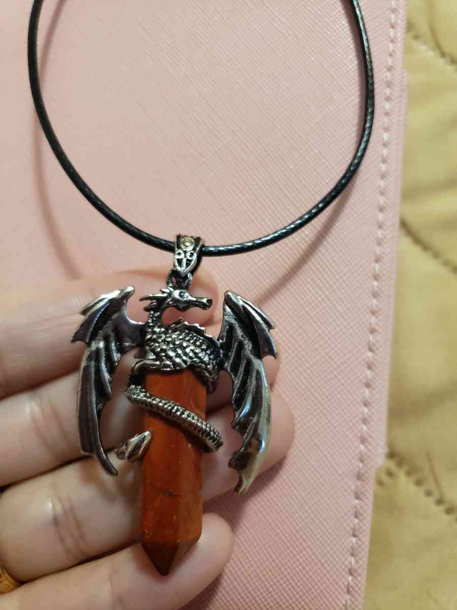 red Jasper pendant necklace