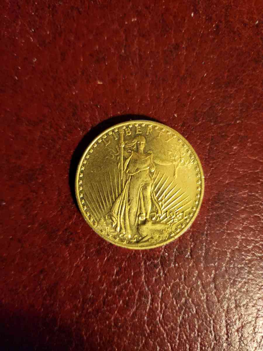 1921 Twenty Dollar Double Eagle Gold Coin