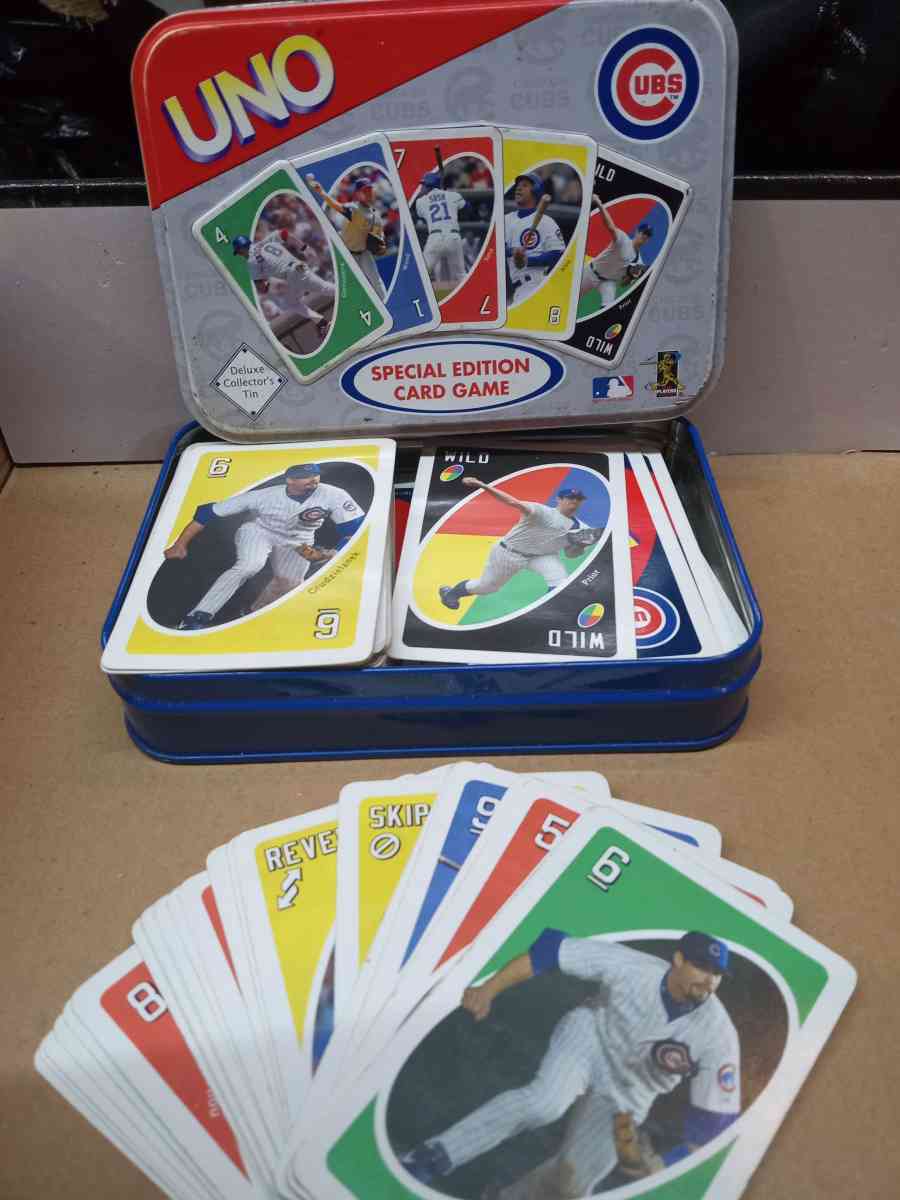 uno cubs special edition card game