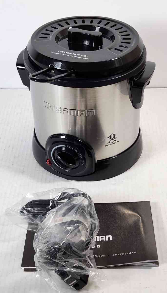 Chefman Fry Guy Deep Fryer with Removable Basket EasytoClean