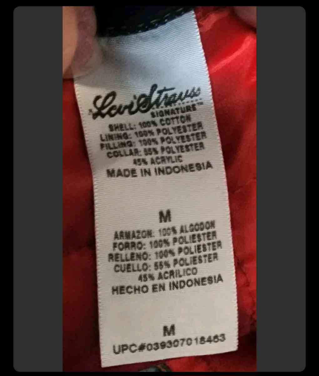 Vintage Mens Levi Strauss Lined Jacket Size Medium
