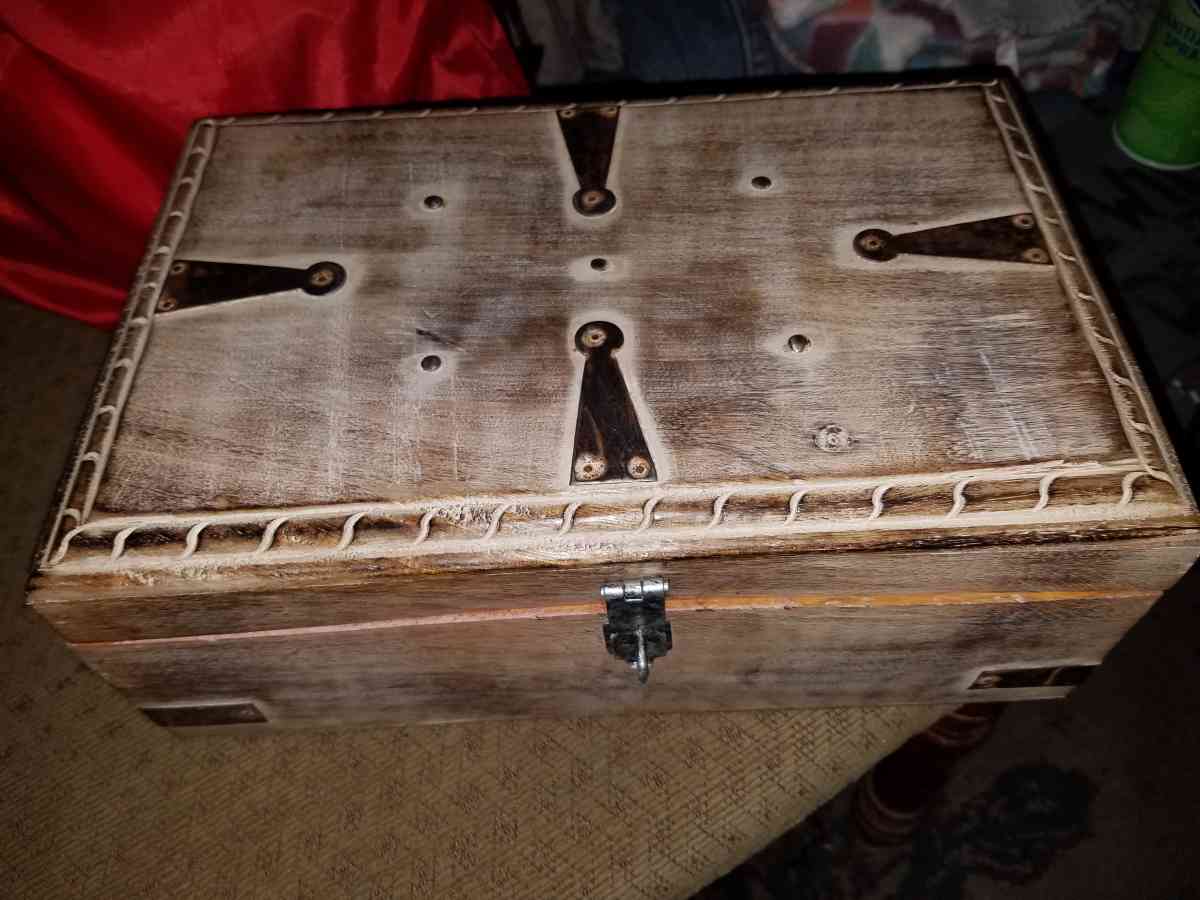 set of 3 Vintage Style wood boxes