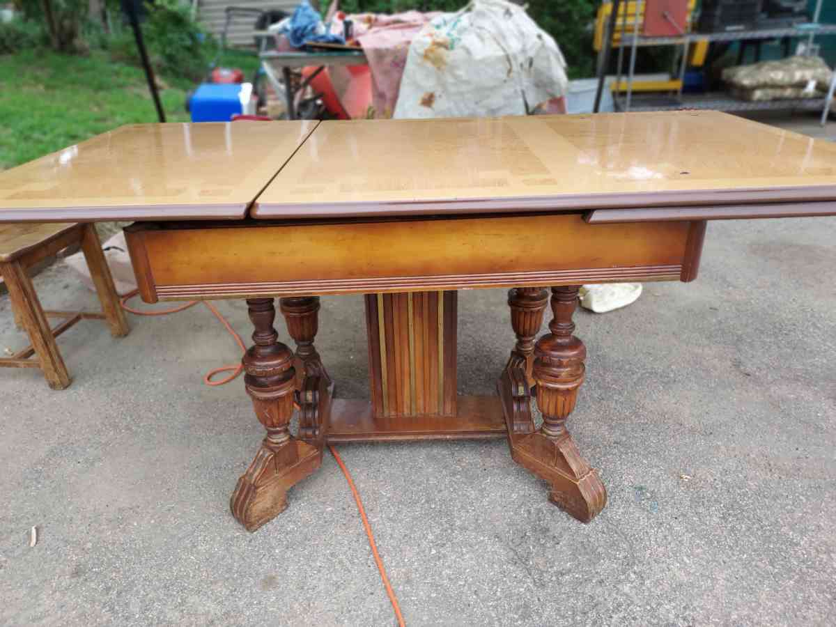art deco original finish enamel top table
