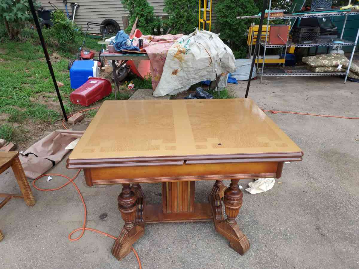 art deco original finish enamel top table