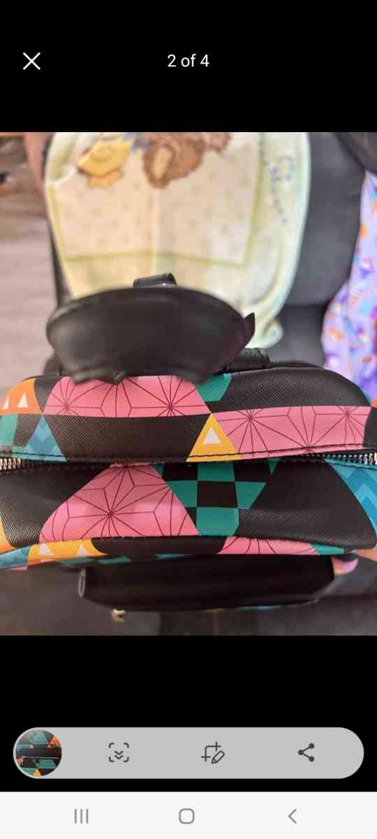 brand new Demon slayer patchwork backpack