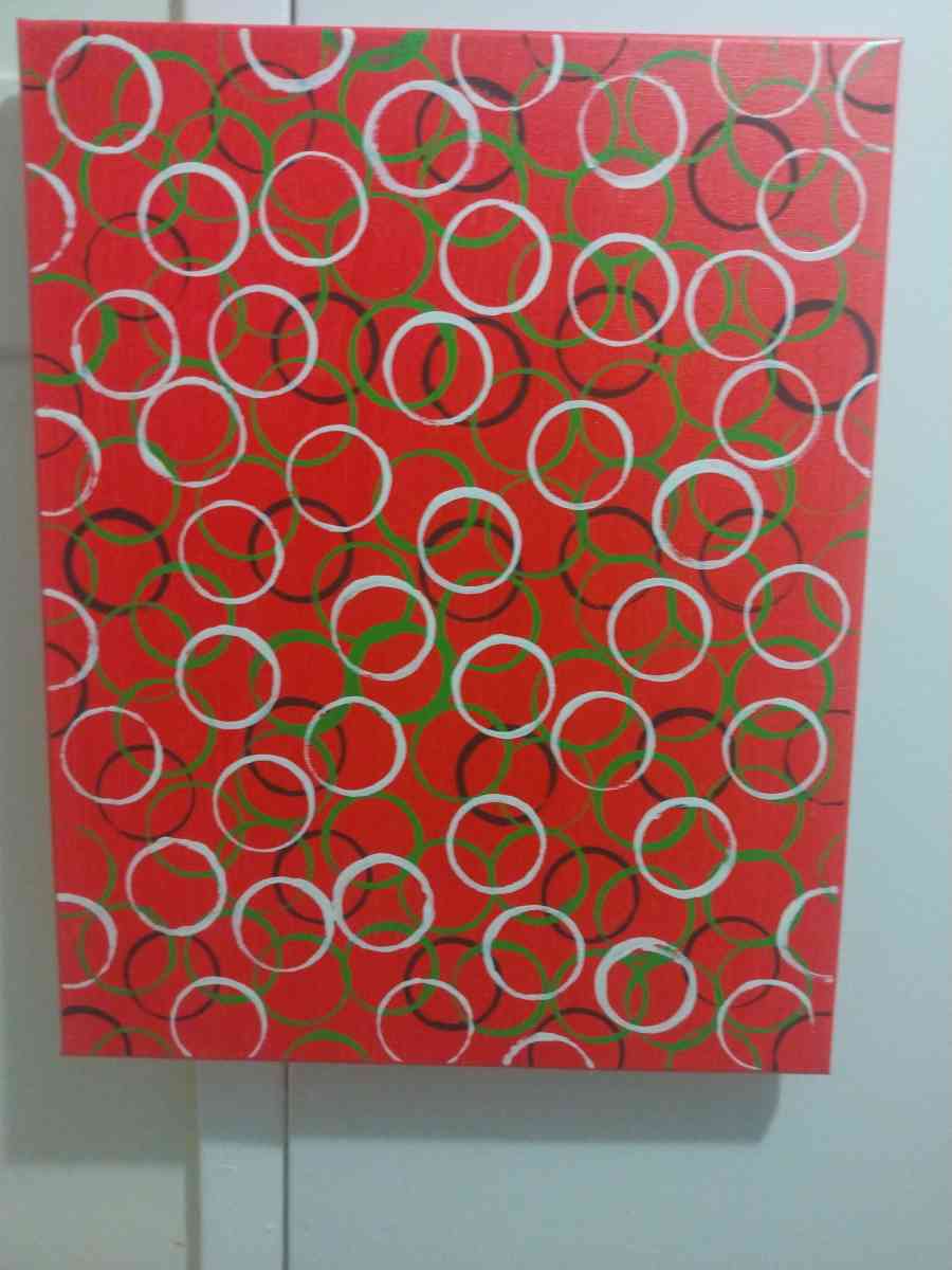 16x20 acrylic medium pouring