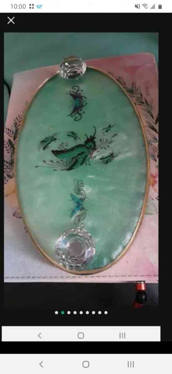 custom resin oval tray