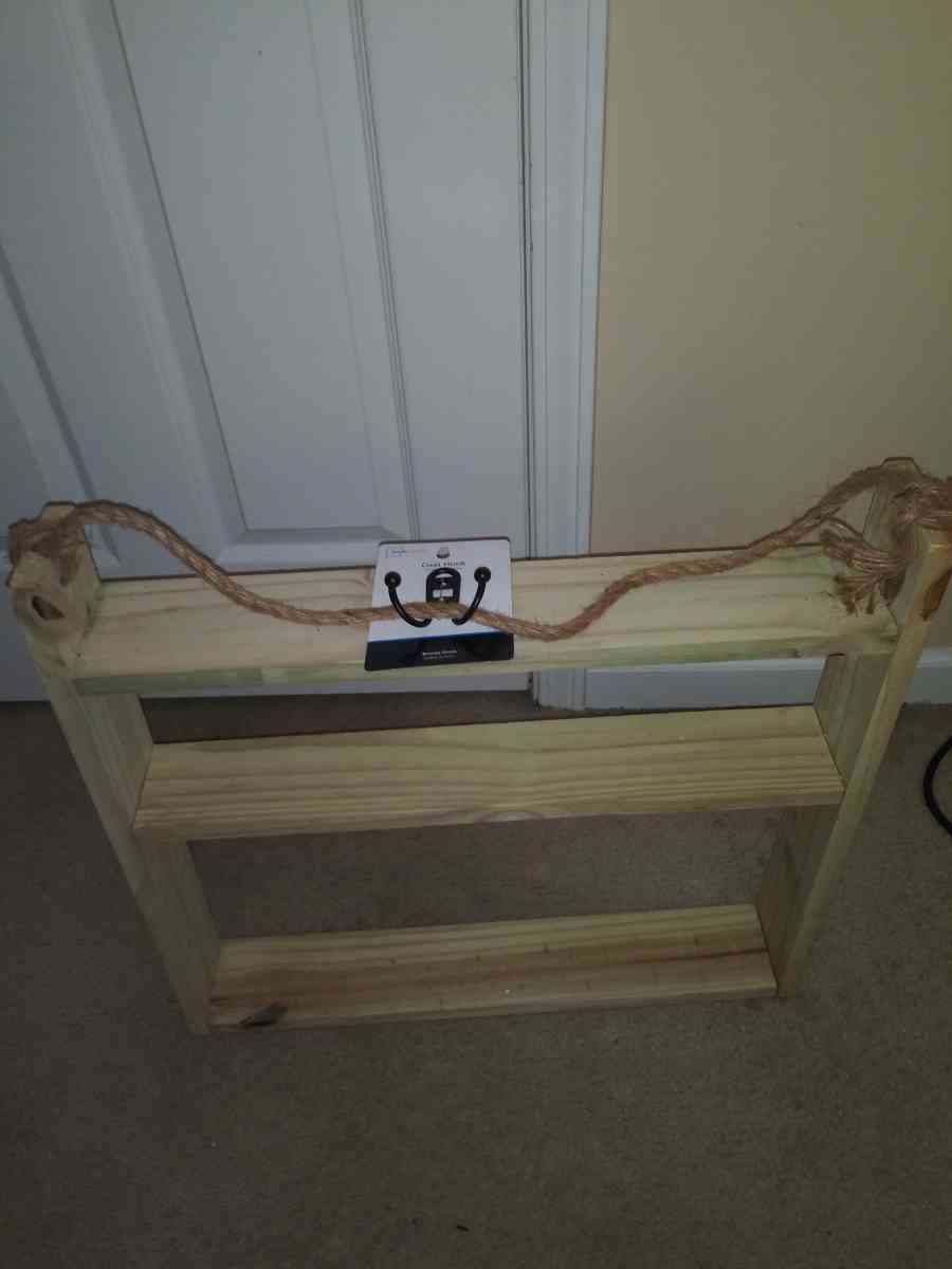 Hanging Shelf with rope and hook