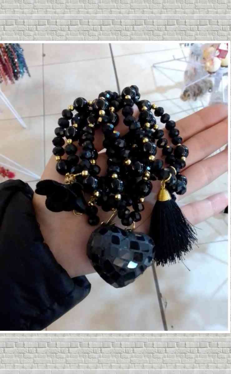 Crystal Beaded Semanario Bracelet set