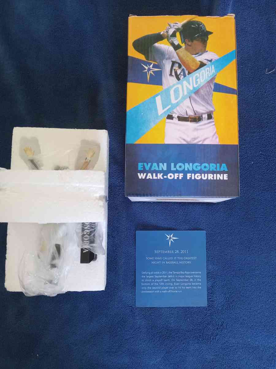 Tampa Bay Rays Evan Longoria Walk Off Figurine